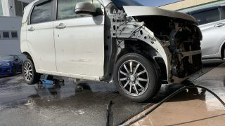 【事故車】ホンダN-WGN／令和1年式／エンジン始動可・短距離走行可／部品取り・修理ベースに 事故車】ホンダN-WGN／令和1年式／エンジン始動可・短距離走行可／部品